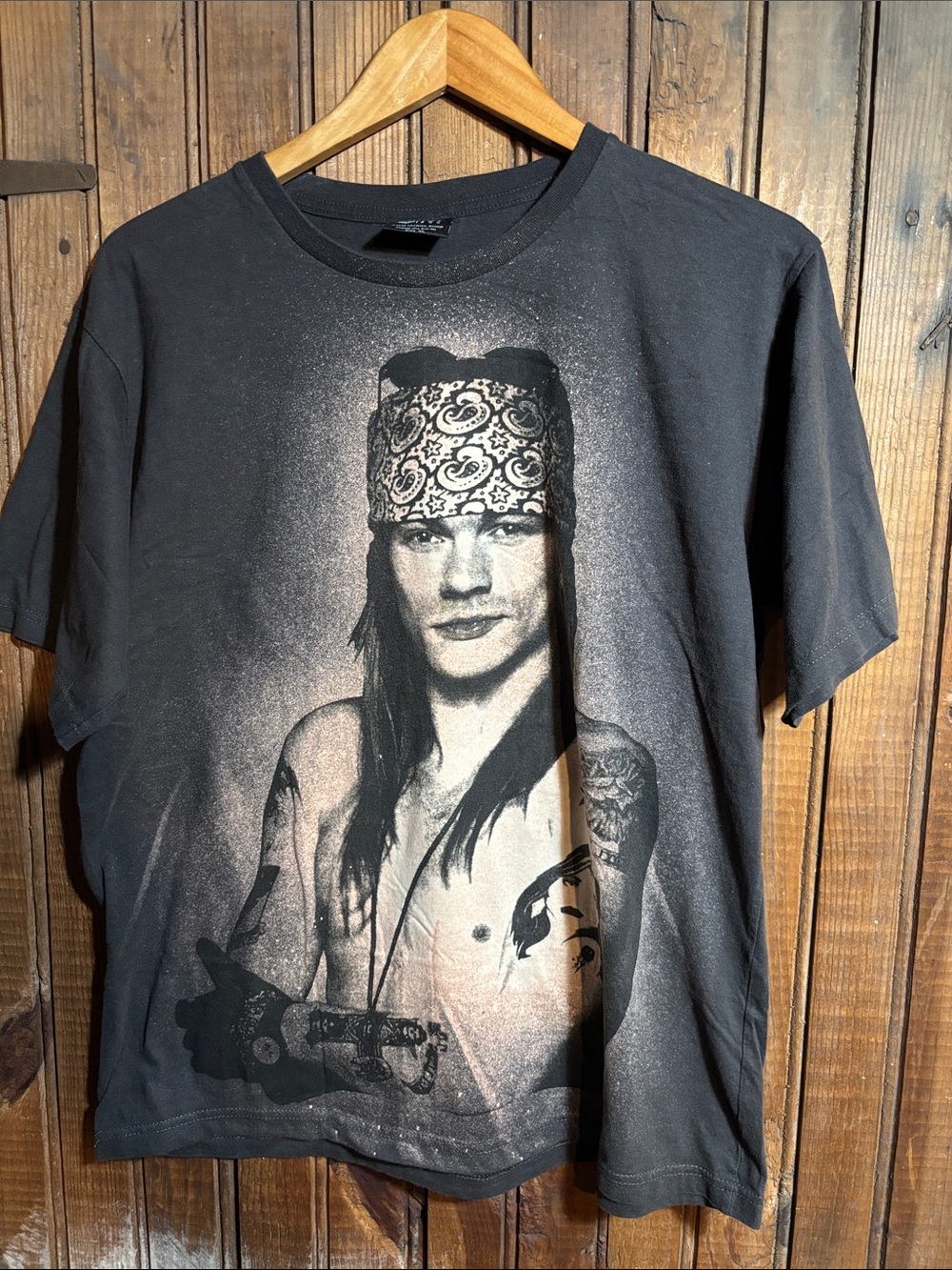 Black Axle Rose Graphic Short Sleeve T-Shirt